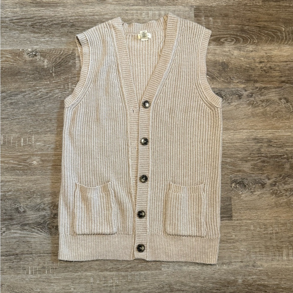 Jessica Simpson Taupe Knit Vest